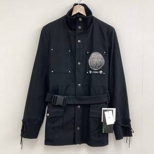 2007AW UNDERCOVER サークルロゴ ベルテッド ジャケット ブラック 黒 3サイズ アンダーカバー ブルゾン VINTAGE archive 0255