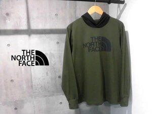 美品 23AW THE NORTH FACE ノースフェイス L/S Big Logo Hootee ビッグロゴ フーティ M/プルパーカー パーカー/カーキ/メンズ/NT82385