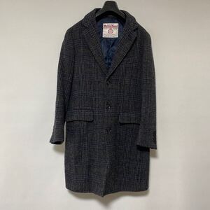 美品 Harris tweed ROSSO urban research ウール チェスター コート S ハリスツイード アーバンリサーチ wool coat