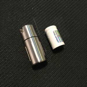 10180 lithium ion battery & stainless steel battery capsule 検)EDC フラッシュライト