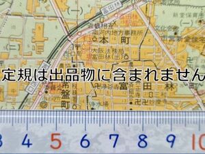 mC27【地図】昭和46年 富田林市[バス路線 停留所名入 PLランド 宝生会病院 青年道場 仮本殿 青葉丘小 狭山遊園地 府立富田林高千早赤阪分校