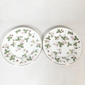 【美品/2枚セット/直径約16.5㎝】WEDGWOOD ウェッジウッド ワイルドストロベリー お皿 食器 プレート