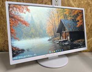 【訳あり品】FUJITSU E22-8 TS Pro 22インチ ワイド ホワイト IPSモニター フルHD 非光沢 DP/DVI/D-Sub対応 通電確認済み「MOT-FU0008」