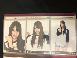 永尾まりや AKB48 リクエストアワー2012 会場 特典 3種 コンプ 生写真 A-20