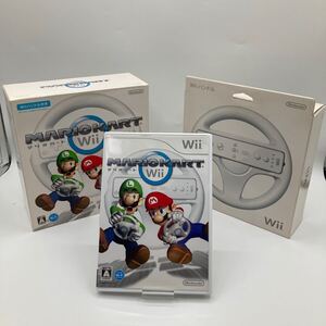 Nintendo 任天堂　 ニンテンドー　 マリオカート Wii MARIOKART Wii ハンドル2本セット Wiiソフト Wii ソフト ゲームソフト