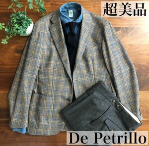 【超美品/秋冬】De Petrilloデペトリロウィンドウペーンジャケット50
