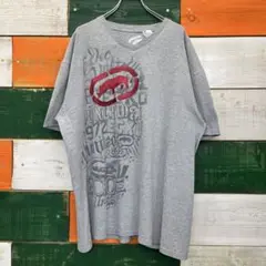 ECKO United ストリート Vネック アメカジ 古着 XL グレー