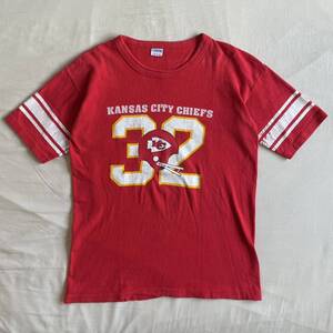 XL 70s Champion フットボール Tシャツ USA製 綿100 ビンテージ チャンピオン NFL アメフト 80s 90s