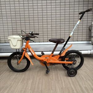 24博/B103997-1/IM3000/021-3/【博多から家財便また引取り】 自転車 子供用 people ピープル Kajitori 14インチ かじとり式