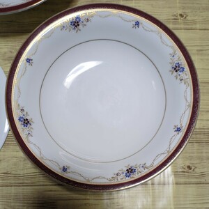 ノリタケ　Noritake　スープ皿　洋食器　18.8 × 18.8× 4cm　3枚　