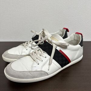 LOUIS VUITTON ルイヴィトン ダミエ ベルト レザー スニーカー size 7 メンズ