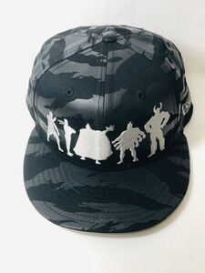 ニューエラ NEWERA 9FIFTY キャップ キン肉マン ソルジャーチーム シルエット タイガーストライプ ※キャップ後方にシワ、形崩れあり