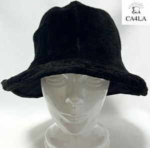 【新品】限定コラボCA4LA × FRINGE KNOTTY FUR HAT カシラ 日本製ワイヤーブリムフェイクファーハット ジェンダーフリー サイズ調整可能 