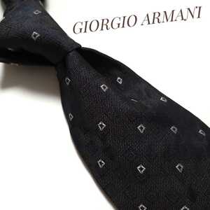 新品未使用 GIORGIO ARMANI ジョルジオ アルマーニ ネクタイ ハイブランド ネイビー系 紺 2474