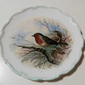 【希少！レア】ロイヤルアルバート　野鳥の絵図ジョウビタキ(メス)絵　1枚のみROYAL ALBERT Bone China ENGLANDバードプレート