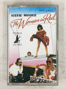 ■□ア503 STEVIE WONDER スティービー・ワンダー THE WOMAN IN RED ウーマン・イン・レッド オリジナル・サウンドトラック カセット□■