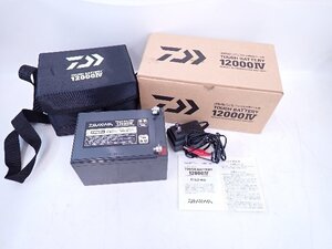 DAIWA/ダイワ 12Ah船釣り用鉛バッテリー タフ バッテリー TOUGH BATTERY 12000IV 専用充電器・説明書・元箱付 § 6F741-6