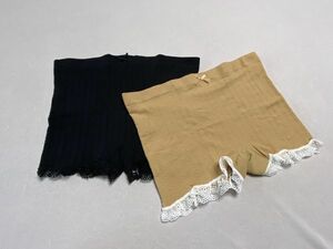 322291☆新品☆オーバーパンツ スコート　ボクサーショーツ　フリー(M～L)２枚Set☆送料無料