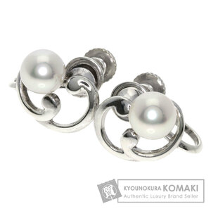 MIKIMOTO ミキモト パール 真珠 イヤリング シルバー レディース 中古