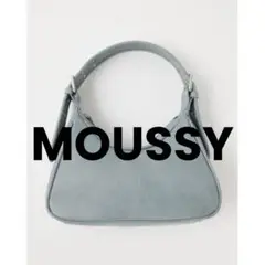 EYELET ROUND ハンドバッグ MOUSSY サックスブルー