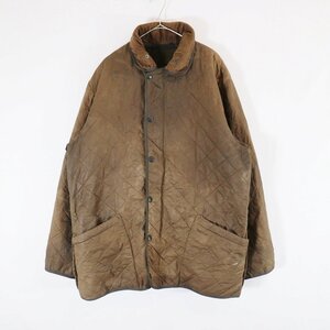 Barbour バブアー Polar Quilts キルティングジャケット ミドル丈 アウター 防寒 アウトドア ブラウン (メンズ XL) 中古 古着 N7191