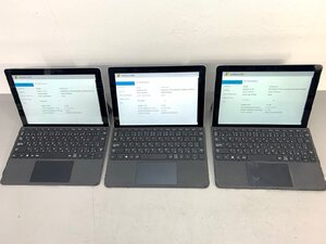 ジャンク【Microsoft】3台セット Surface Go 1825 Pentium 4415Y 8GB SSD128GB OSなし 10インチ 中古タブレットPC