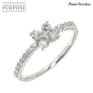 ポンテヴェキオ Ponte Vecchio 9号 リング ダイヤ 0.39ct K18 WG ホワイトゴールド 750 指輪 Diamond Ring 90210807