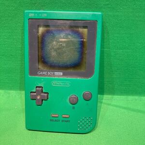 ★ジャンク品★ Nintendo 任天堂 GAME BOY pocket ゲームボーイポケット ゲームボーイ 本体のみ 液晶焼け 動作未確認 グリーン