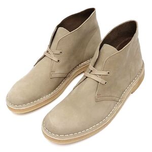 G05220 未使用品 CLARKS/ORIGINALS Desert Boot ヌバックレザー ブーツ 【サイズ：UK8.5(26.5cm)】 Light Tan ポルトガル製 クラークス