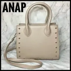 ANAP アナップ 2way ショルダーバッグ ハンドバッグ スタッズ