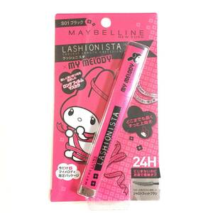 新品 限定 ◆MAYBELLINE (メイベリン) ラッシュニスタ S01ブラック (マスカラ)◆ マイメロディ マイメロ 在庫最後