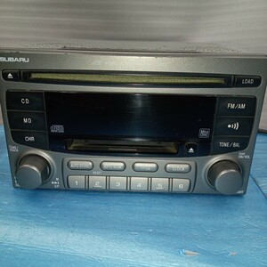 SUBARU スバル 86201KE140 AM FM CD MD カーステレオ 動作未確認 ジャンク