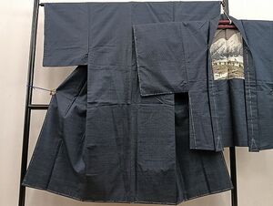 平和屋着物■男性　本場大島紬　アンサンブル　絣文様　逸品　未使用　BAAI3528pk