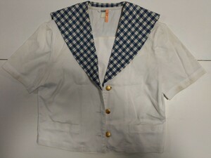 岡山県[私立就実中学校]女子制服 HANAE MORI ハナエモリ　夏服半袖セーラー服160A　単品　No.2 