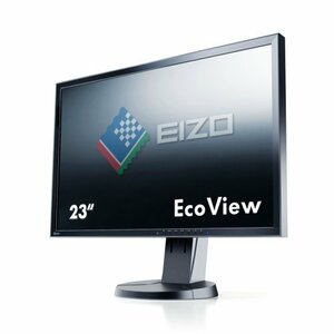 【中古】EIZO FlexScan 23インチカラー液晶モニター 1920x1080 DVI-D 24Pin DisplayPort D-sub 15Pin ブラック FlexScan EV2336W EV2336W-F