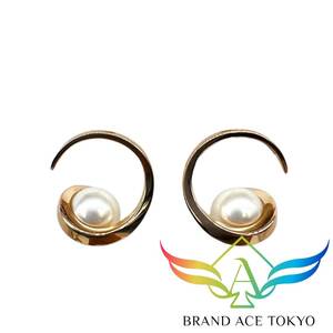 タサキ TASAKI オーロラ ピアス あこや パール K18PG P8.4mm 7.1g 【BRAND ACE】