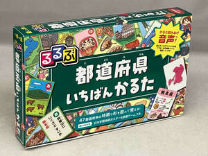 るるぶ 都道府県いちばんかるた （地図ポスター&鉄道ゲーム欠品）