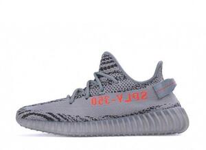 adidas Yeezy Boost 350 V2 "Grey/Bold Orange/DGH Solid Grey" 26.5cm AH2203