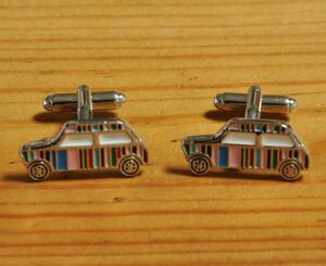 英国 インポート CUFF LINKS カフスボタン カフリンクス カフス釦 mini ミニ ローバーミニ クラシック イギリス UK GB ENGLAND 308-3