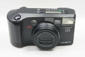 【アルプスカメラ】MINOLTA ミノルタ PANORAMA ZOOM 135 ブラック 35mmコンパクトフィルムカメラ 230216c