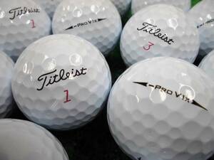 ★良質美品★タイトリスト Titleist プロV1x『PRO V1x』2024年モデル LEFT DASH レフトダッシュ ホワイト 20個 ロストボール★