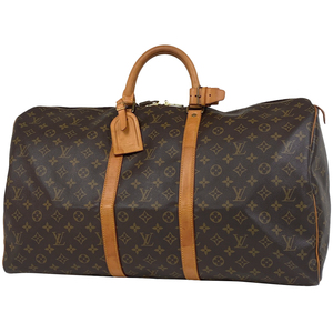 ルイ・ヴィトン Louis Vuitton キーポル 55 ハンドバッグ 旅行 出張 ビジネス ボストンバッグ モノグラム ブラウン M41424 レディース 中古