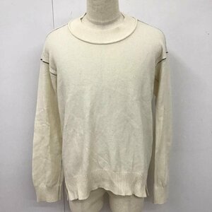 DIESEL L ディーゼル ニット、セーター 長袖 配色ステッチ Knit Sweater 白 / ホワイト / 10118334