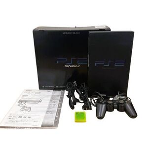 ★【SONY/ソニー】PS2 SCPH-50000 本体 ブラック/黒色 元箱付き ゲーム機 おもちゃ 玩具 プレステーション★18710