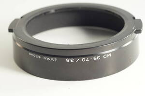 plnyeA006[並品 送料無料]MINOLTA MD35-70 ／3.5 (New) MD35-70mm F3.5用 ミノルタレンズフード