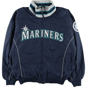 古着 マジェスティック Majestic MLB SEATTLE MARINERS シアトルマリナーズ ナイロンブルゾン メンズXXL /eaa377833 【SS2403】