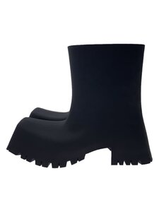 BALENCIAGA◆TROOPER RUBBER BOOT/38/BLK/679326