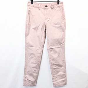 ギャップ KHAKIS by GAP BROKEN-IN BOYFRIEND スキニーパンツ 無地 ジップフライ 綿×ポリウレタン 