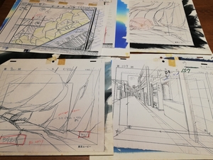 名探偵コナン 直筆　背景画　４枚　セット　その55