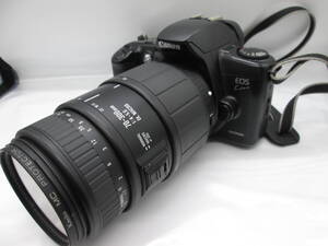 【★１円～★現状販売！】[M8258] 一眼レフカメラ Canon EOS kiss / SIGMA70-300㎜ 1:4-5.6 / CANON キャノン